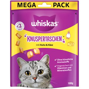 Whiskas Křupavé taštičky  - Kuře se sýrem (2 x 180 g)