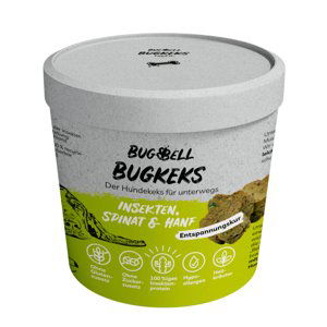 BugBell BugKeks Adult s hmyzem, špenátem a konopím - 150 g