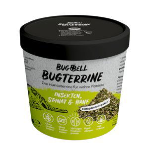 BugBell BugTerrine Adult s hmyzem, špenátem a konopím - 100 g