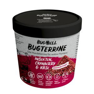 BugBell BugTerrine Adult s hmyzem, brusinkami a sýrem - Výhodné balení: 8 x 100 g