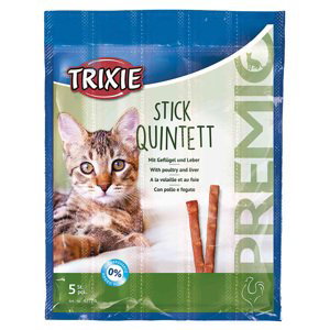Trixie PREMIO Stick Quintett - drůbeží a játra (10 x 5 g)