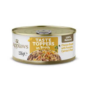 Applaws Taste Toppers in Broth 12 x 156 g - kuřecí se zeleninou