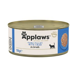 Applaws ve vývaru konzervy 24 x 156 g výhodné balení - Tuňák & krab