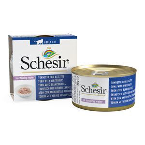 Schesir 1 x 70 g / 75 g / 85 g - Natural s rýží: 85 g tuňák a ančovičky