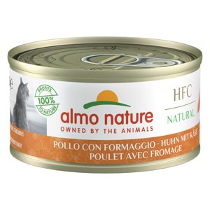 Almo Nature HFC Natural 6 x 70 g - kuře a sýr