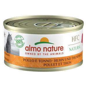 Almo Nature HFC Natural 12 x 70 g výhodné balení - kuře a tuňák