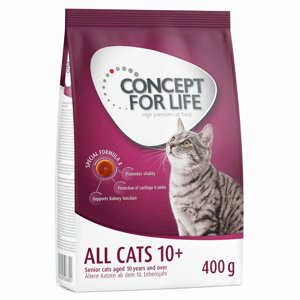 Concept for Life granule, 400 g - 35 % sleva!  - All Cats 10+ – vylepšená receptura!