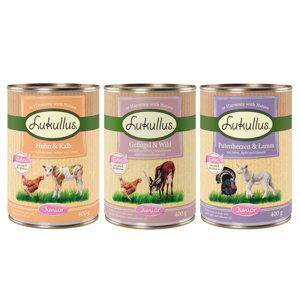 Lukullus Naturkost, 12 x 400 g - 10 + 2 zdarma - Mix 2 Junior: Naturkost Junior zkušební balení