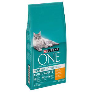 Purina ONE granule, 8 + 1,75 kg zdarma - kuře & celozrnné obiloviny