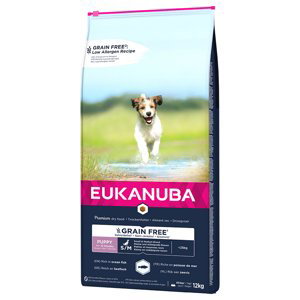 Eukanuba granule, 12 kg - 10 % sleva - Puppy & Junior Small & Medium Grain Free Ocean Fish (12 kg)