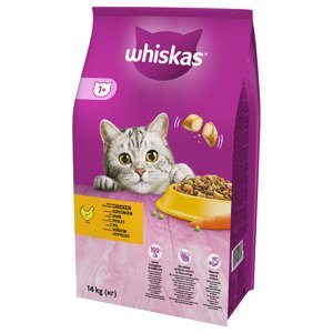 Whiskas 1+ kuřecí - Výhodné balení: 2 x 14 kg