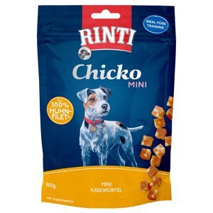 Rinti Extra Chicko Mini - sýrové kostky s kuřecím 3 x 80 g