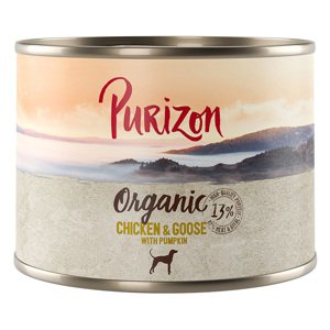 Purizon Organic 6 x 200 g - kuřecí a husa s dýní