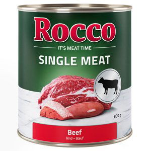 Výhodné balení Rocco Single Meat 24 x 800 g hovězí