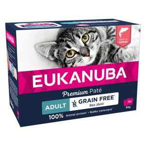 Eukanuba Adult bez obilovin 12 x 85 g - losos