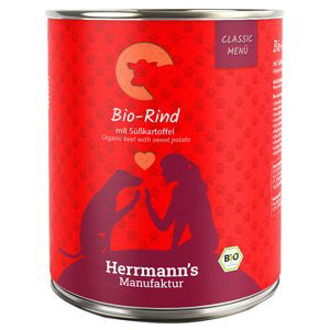 Herrmanns Menu Classic 6 x 800 g - Bio hovězí s bio sladkými bramborami