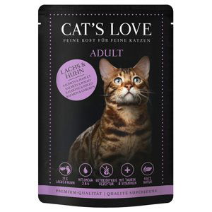 Cat's Love 24 x 85 g – výhodné balení - losos s kuřecím