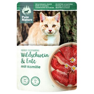 Pure Nature Feline 24 x 85 g – výhodné balení - divočák a kachna