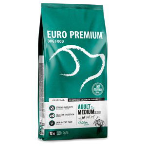 Euro Premium Dog 2 x 12 / 15 kg - Medium Adult Chicken & Rice (2 x 12 kg)