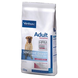 Virbac HPM Adult Sensitive Neutered Large & Medium pro psy - 2 x 12 kg