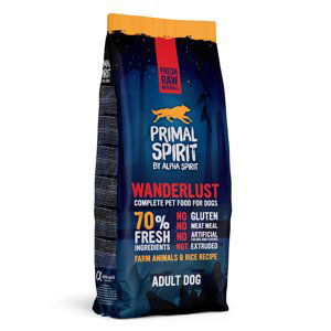 Primal Spirit 70% Wanderlust Krmivo pro psy - 12 kg