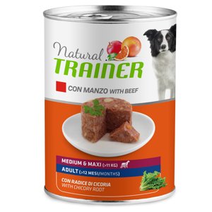 Natural Trainer Medium & Maxi Adult 6 x 400g - hovězí