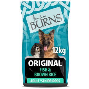 Burns Dog Adult & Senior Original Fish & Brown Rice - Výhodné balení: 2 x 12 kg