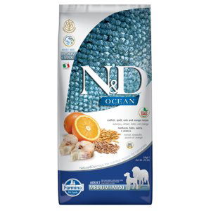 Farmina N&D Ocean Low Grain Adult Medium/Maxi Cod & Orange - 2 x 12 kg