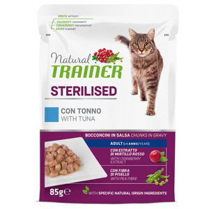 Natural Trainer Adult Sterilised - tuňák (12 x 85 g)