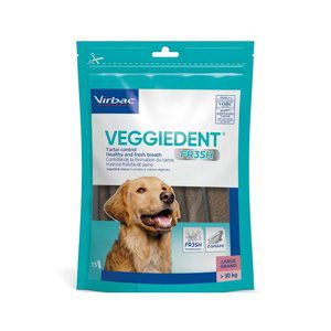 Virbac VEGGIEDENT Fresh pro psy - 15 x 35 g L pro velké psy (>30 kg)