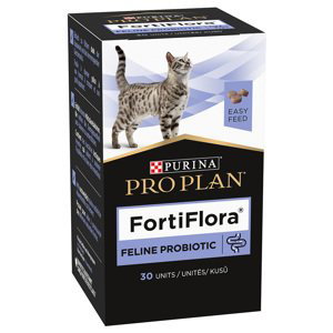 Purina Pro Plan Fortiflora Feline probiotické žvýkací kostky - 2 x 15 g (2 x 30 kusů)