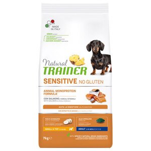 Natural Trainer Sensitive No Gluten Adult Small s lososem - 7 kg