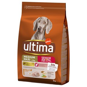 Ultima Medium / Maxi Senior s kuřecím - 2 x 3 kg