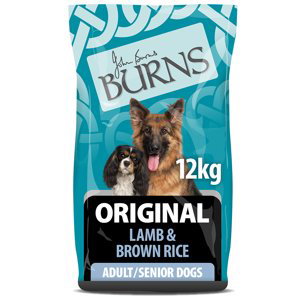 Burns Dog Adult & Senior Original jehněčí & hnědá rýže - Výhodné balení: 2 x 12 kg