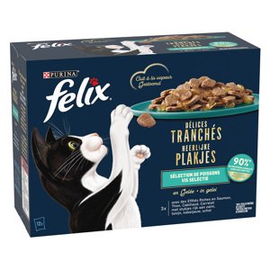 Felix Delicious Slices 24 x 80 g - Ocean Selection (losos, tuňák, treska, platýs)