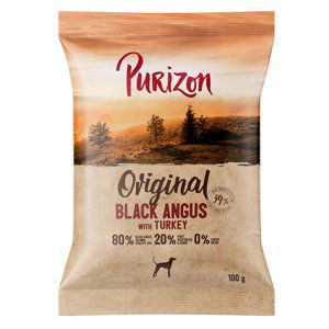 Akční zkušební nabídka! Purizon - bez obilovin 100 g - Black Angus hovězí s krocanem