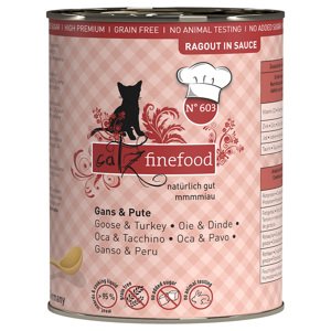 catz finefood Ragout 6 × 380 g - No.603 husa & krůta