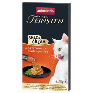 Animonda Vom Feinsten Adult Snack-Cream - 6 x 15 g jitrnice a zahradní zelenina
