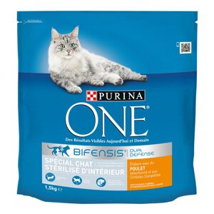 Purina ONE Sterilized Indoor s kuřecím - 2 x 1,5 kg