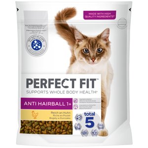 Perfect Fit Anti Hairball 1+ s kuřecím - 3 x 750 g