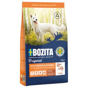 Bozita Original Adult pro citlivou kůži a srst s lososem a rýží – bez pšenice - 3 kg