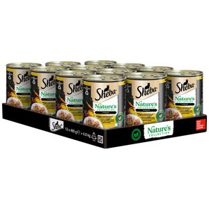 Sheba Nature's Collection 12 x 400 g -  Drůbeží koktejl s játry, rybím tukem a mrkví v paštice