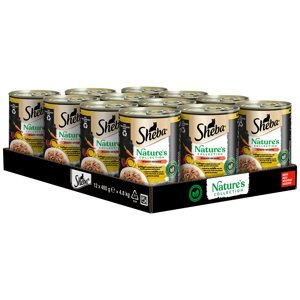 Sheba Nature's Collection 12 x 400 g - Drůbeží koktejl s játry, rybím tukem a mrkví v omáčce