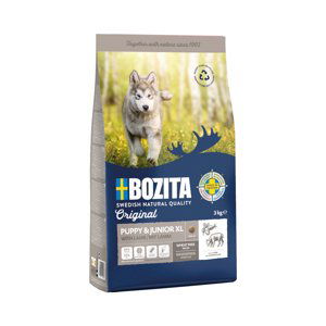 Bozita Original Puppy & Junior XL s jehněčím – bez pšenice - 3 kg