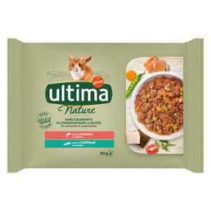 Ultima Cat Nature 12 x 85 g - losos a treska