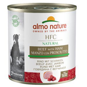 Almo Nature HFC 24 x 280 g / 290 g - Hovězí se šunkou (290 g)