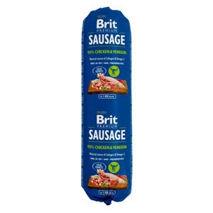 Brit Sausage 12 x 800 g - kuřecí a zvěřina