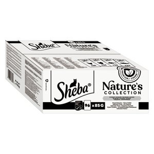 Sheba Nature's Collection v omáčce 96 x 85g - jemný mix (kuřecí, krůtí, tuňák, losos)