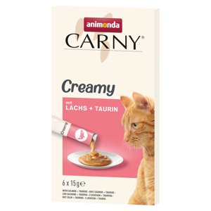 Animonda Carny Adult Creamy - 6 x 15 g s lososem a taurinem