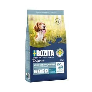 Bozita Original 2× střední balení – výhodné balení - Adult Sensitive Digestion s jehněčím a rýží